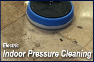 Indoor electric pressure cleaning